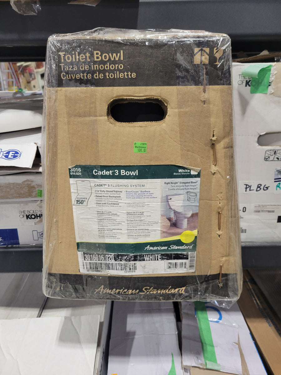 Cadet toilet bowl for Ross Habitat for Humanity Greater Ottawa ReStore