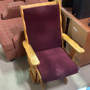 Red Cushion Rocking Chair