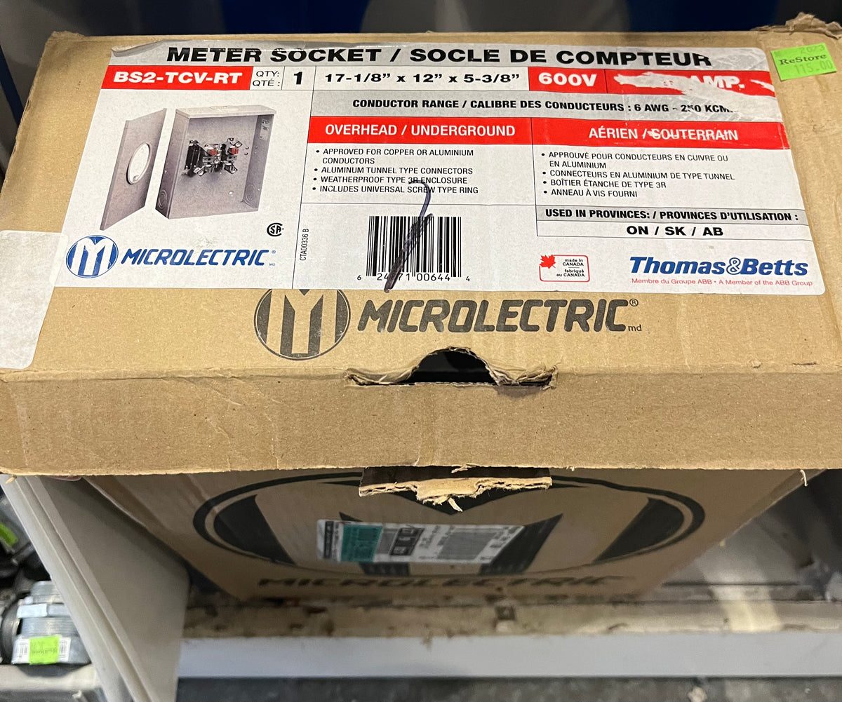 Microelectric Meter Socket 200A Underground Habitat for Humanity