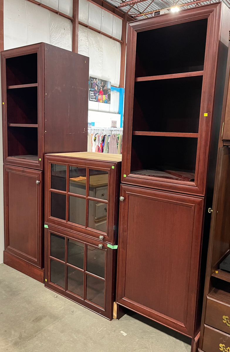 Deslaurier Custom Wall Unit with Glass Doors Habitat for Humanity