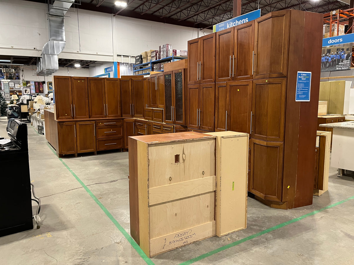 Large Cherry Kitchen Habitat for Humanity Greater Ottawa ReStore