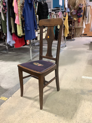 Floral Wooden Dining Chair