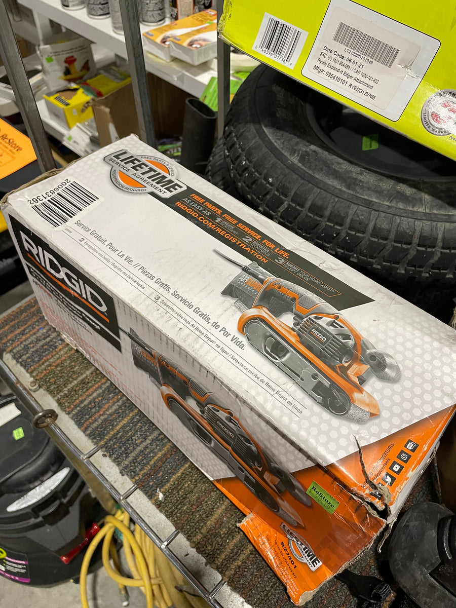 Ridgid belt top sander home depot