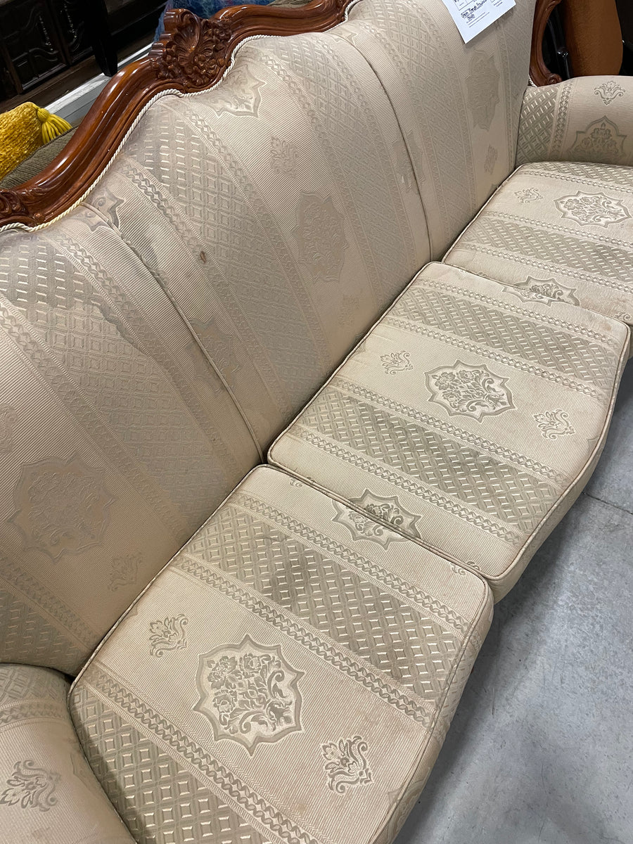 Cream French Provincial Couch Habitat for Humanity Greater Ottawa ReStore