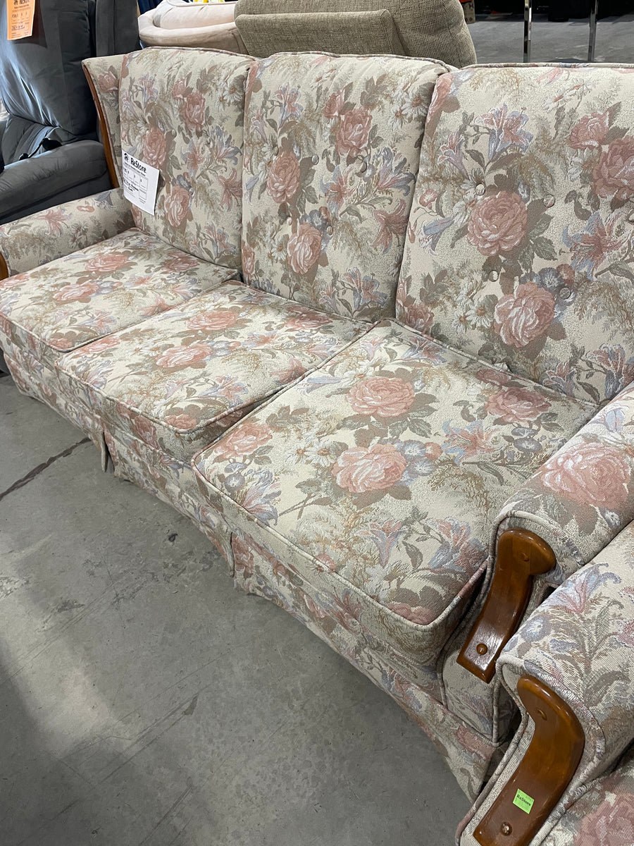 Floral Print Wingback Chair Habitat for Humanity Greater Ottawa ReStore