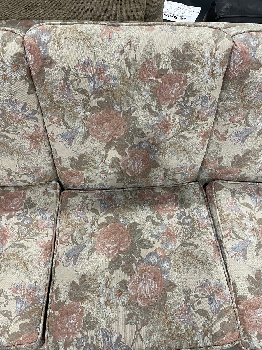 Floral Print Wingback Chair Habitat for Humanity Greater Ottawa ReStore