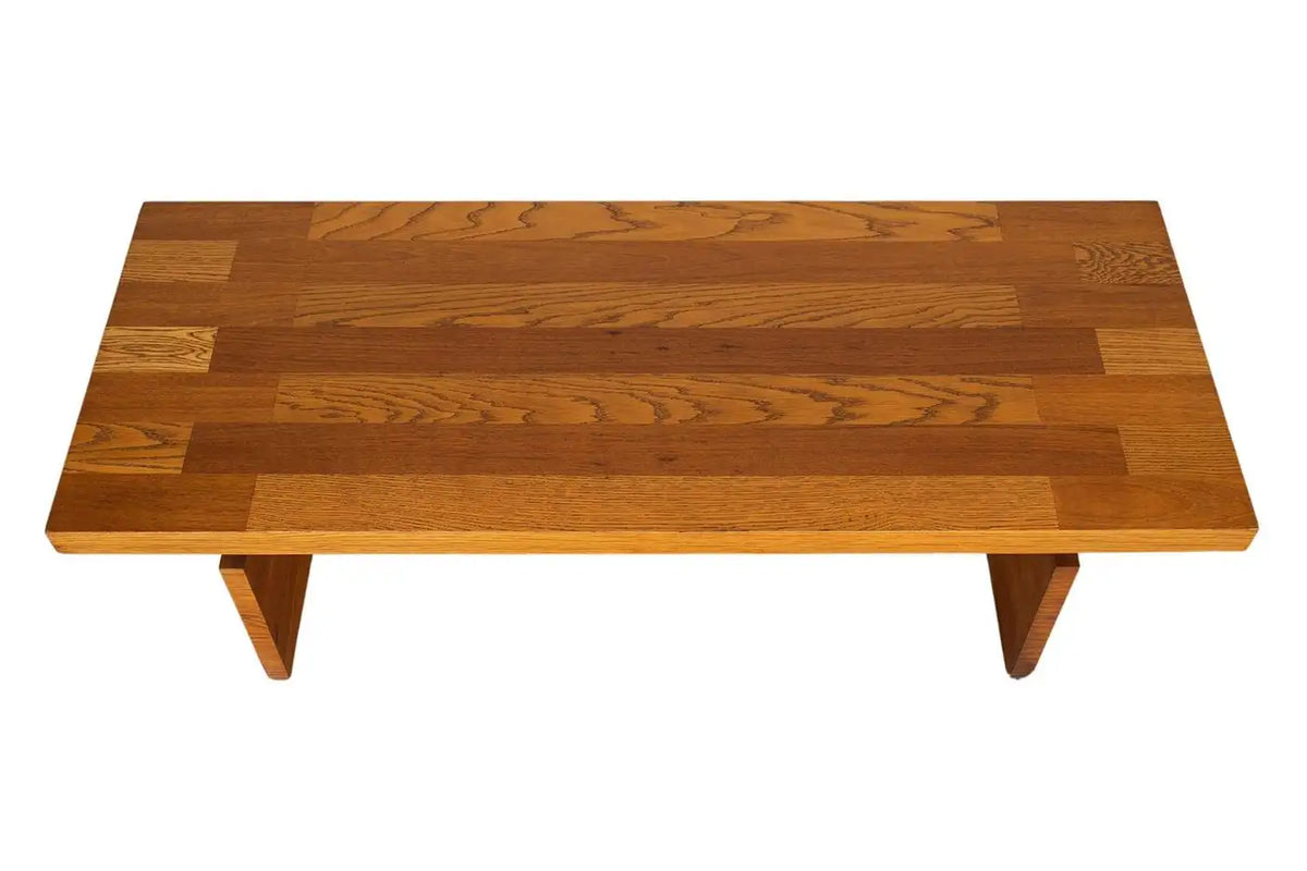 Mid-Century Lane Brutalist Coffee Table Bench – Habitat for Humanity ...