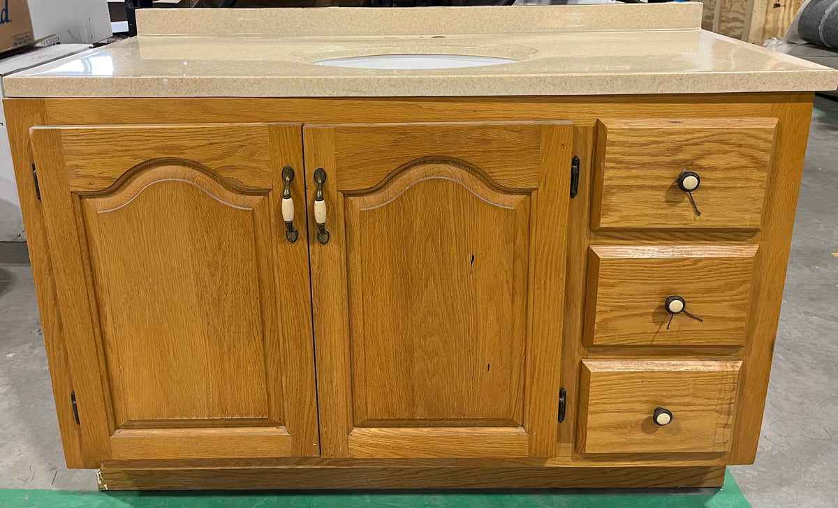 48.75” Bathroom Vanity with Granite Countertop Habitat for Humanity