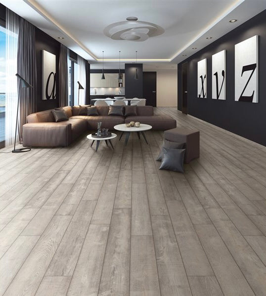Light Gray Embossed Wood Plank Laminate Flooring Habitat for Humanity