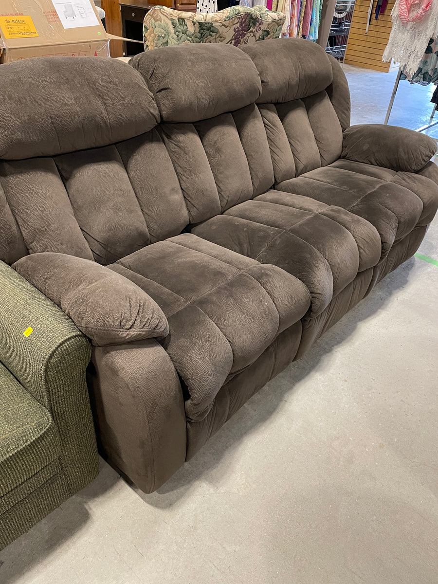 Brown Reclining Sofa Habitat for Humanity Greater Ottawa ReStore
