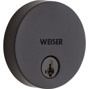 Weiser Uptown Matte Black Deadbolt/Entry Door Lock with Key