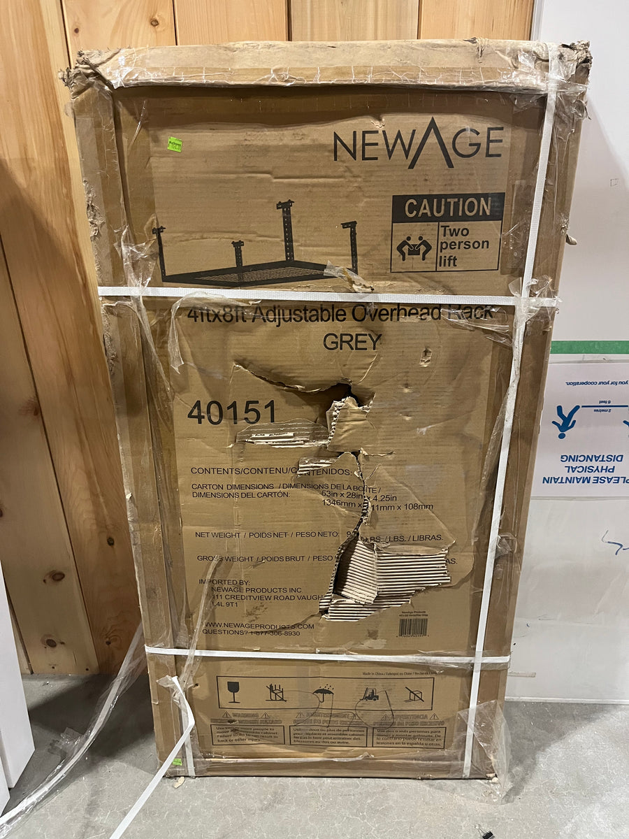 Performance Adjustable VersaRac Ceiling Storage Rack in Grey Habitat