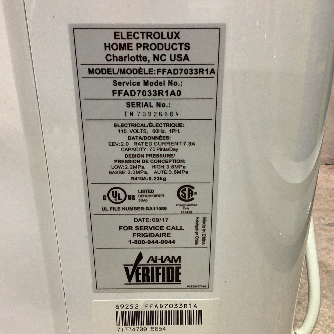 Frigidaire Dehumidifier Habitat for Humanity Greater Ottawa ReStore