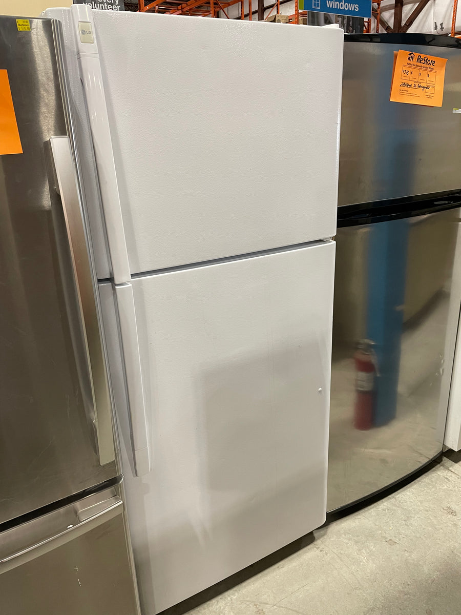 LG White Refrigerator Habitat for Humanity Greater Ottawa ReStore