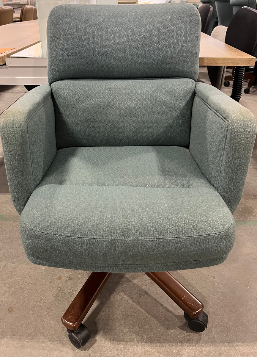 Teal Office Swivel Armchair Habitat for Humanity Greater Ottawa ReStore
