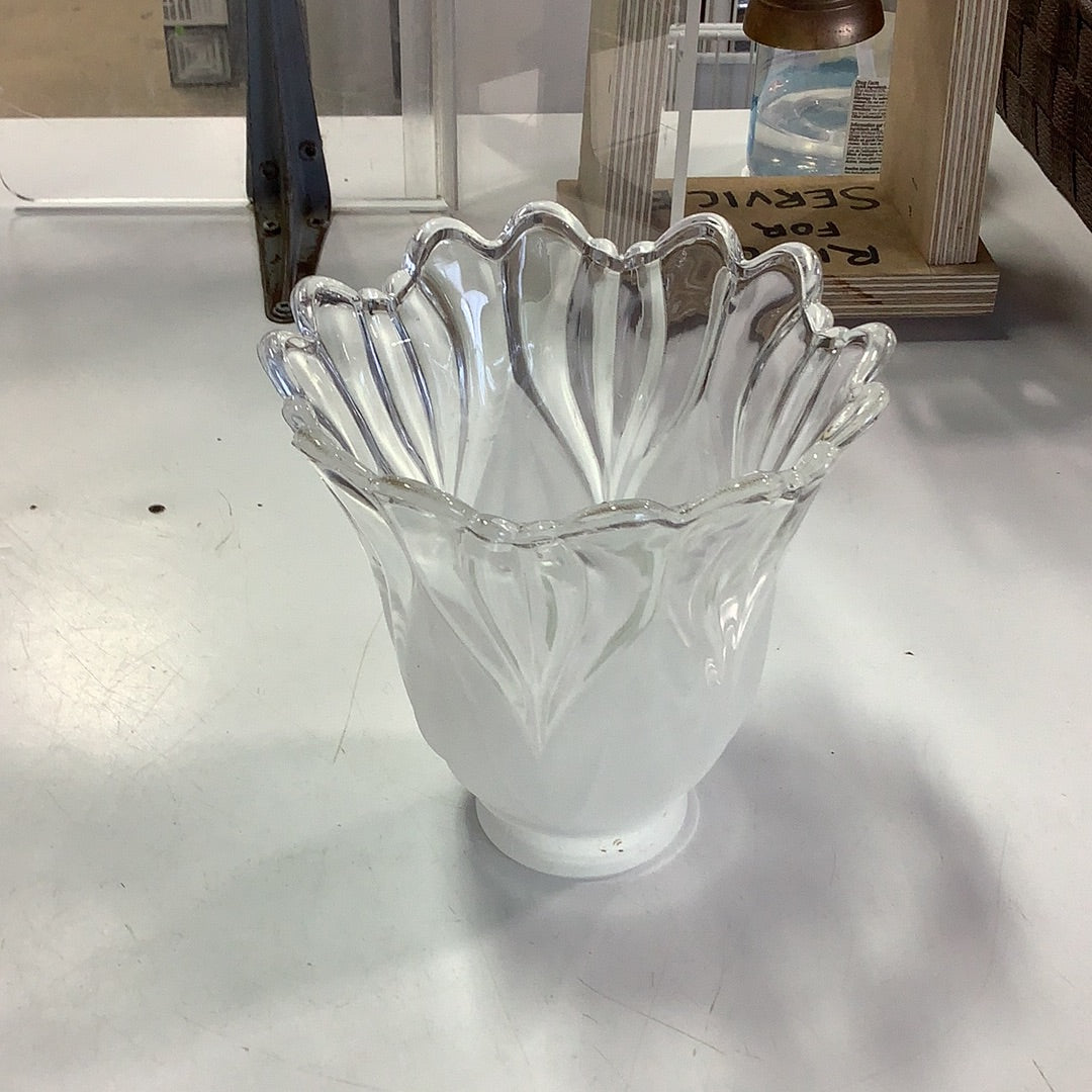 Glass Flower Lamp Shade Habitat for Humanity Greater Ottawa ReStore