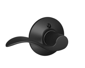 Accent Matte Black Handed Dummy Door Lever