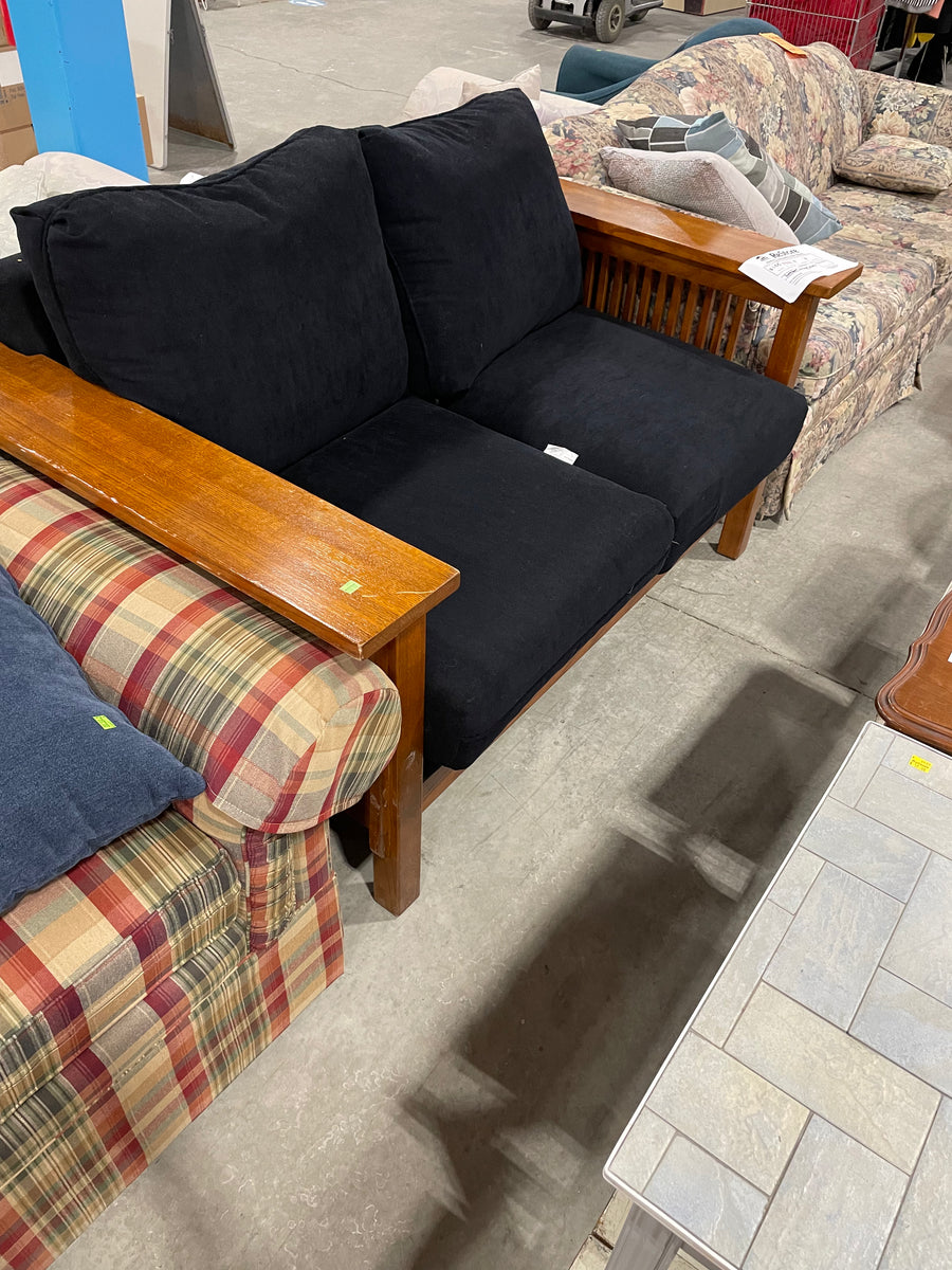 Loveseat with Wood Slats Habitat for Humanity Greater Ottawa ReStore