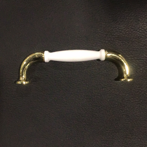 White and Brass Pulls