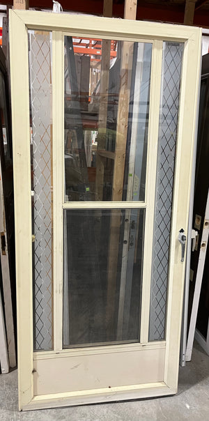 Beige Patio Door with Glass (36.25” x 80”)