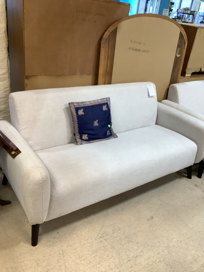 Beige Square Arms Couch