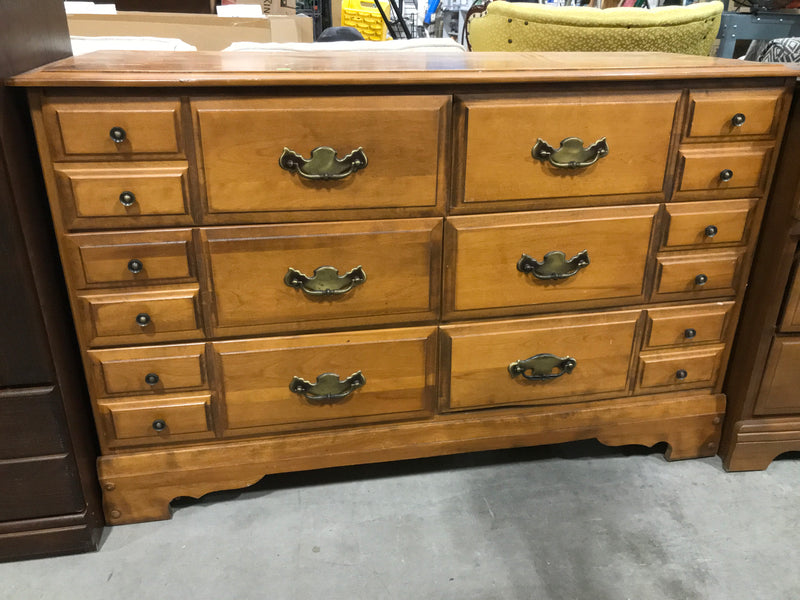 Vintage Wooden Double Dresser
