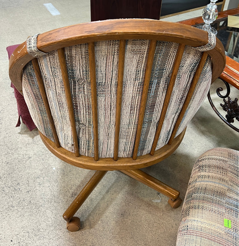 Vintage Swivel-Tilt Rolling Caster Chair