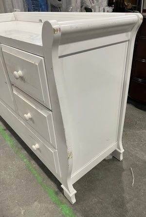 Vintage White Wooden Dresser