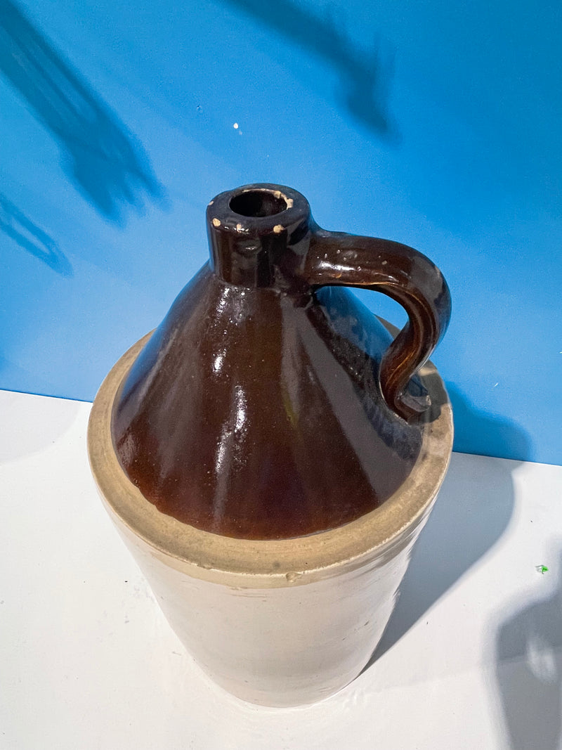 Vintage Two-toned Stoneware Jug