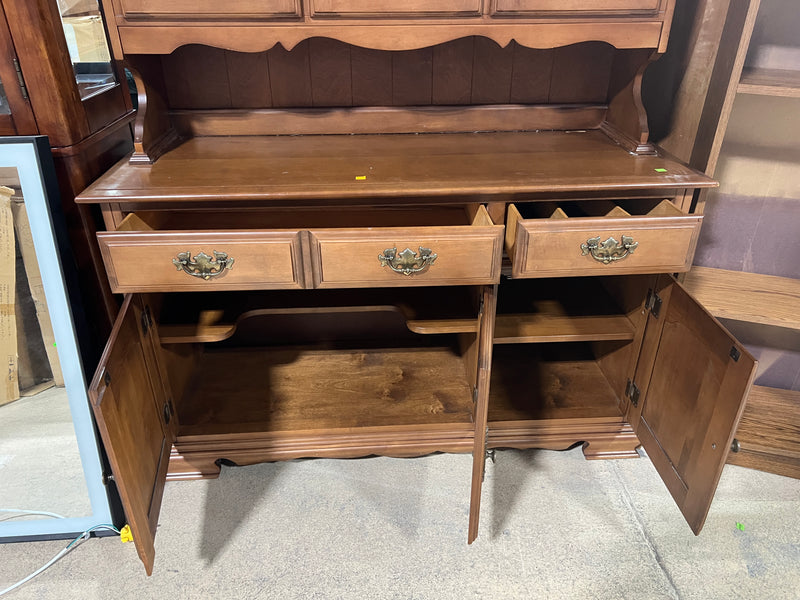 Vintage Two-Piece Hutch and Buffet Set