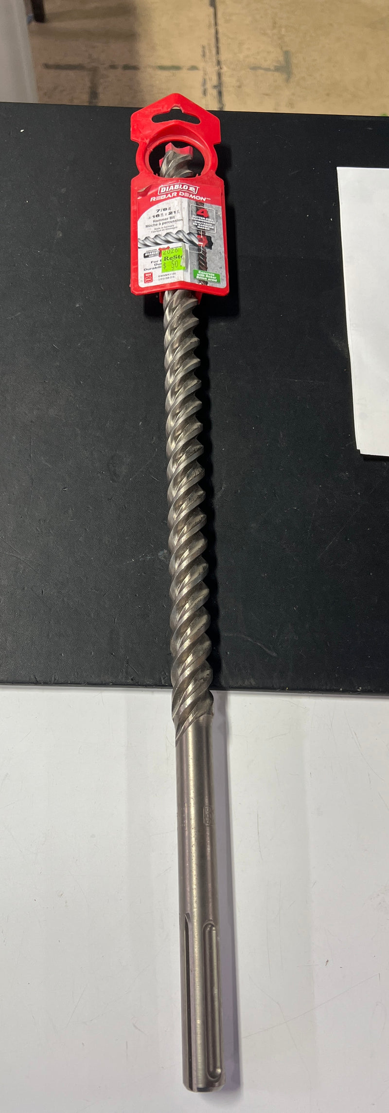 Diablo Rebar Demon 7/8" SDS-Max Carbide Hammer Drill Bit – 16" x 21"