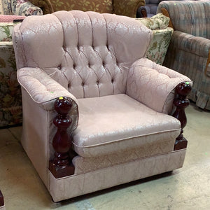 Silvery Pink Armchair