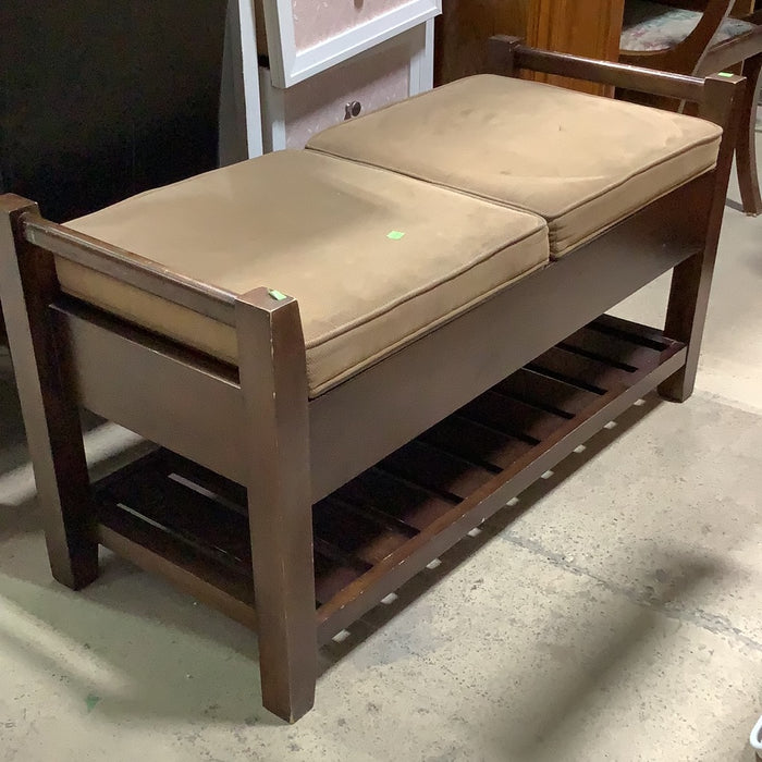 Cushioned Storage Bench