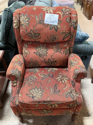 Classic Floral Upholstered Armchair