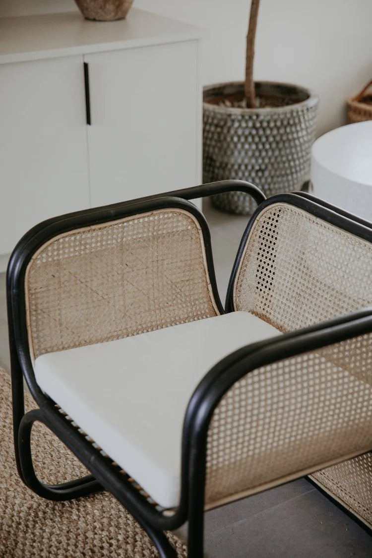 HARBOUR Rattan Chair - Black