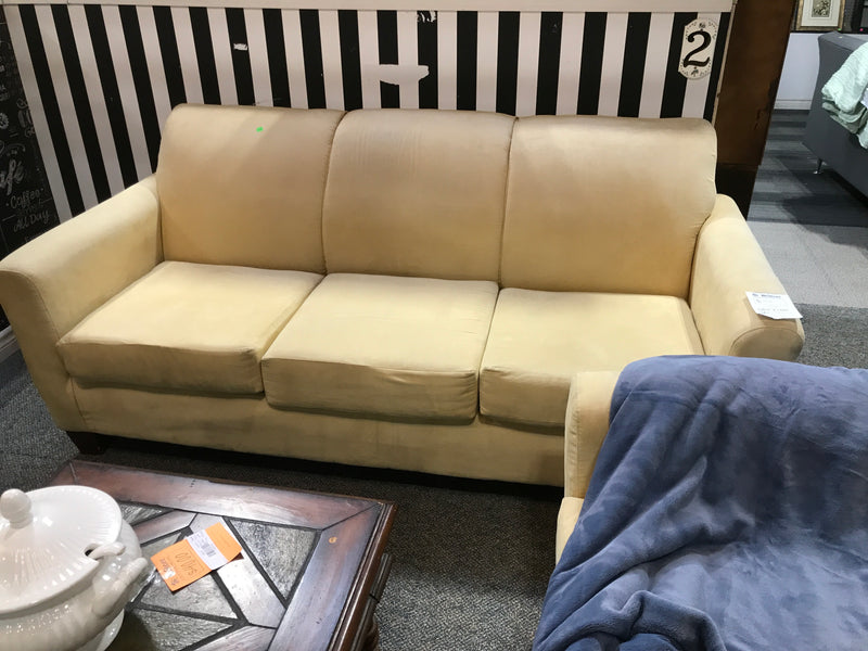 Yellow 3 Seater Sofa
