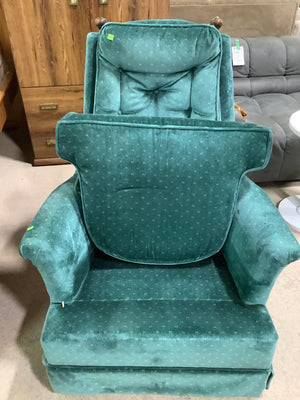Green Midcentury Swivel Chair