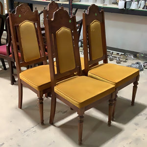 Yellow Cushion Dining Chair