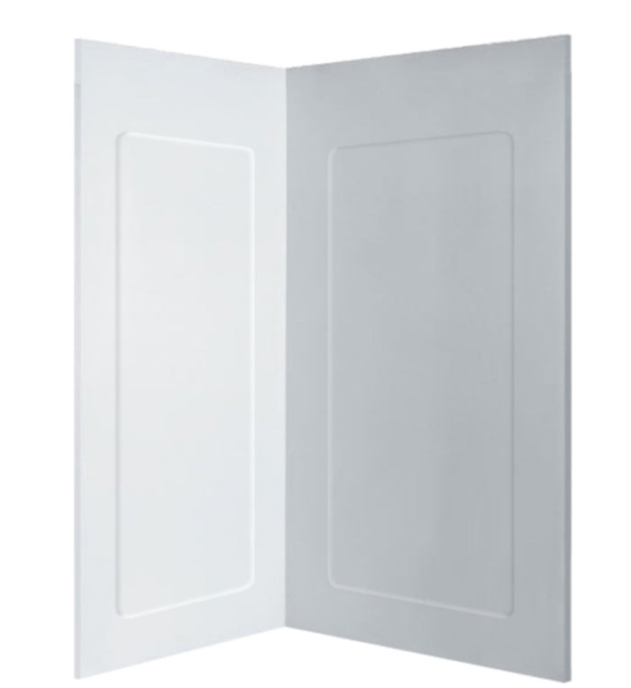 Ove Savannah 40-in X 32-in White Shower Surround Corner Wall Panel