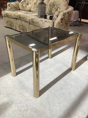 Brass Finished Side Table