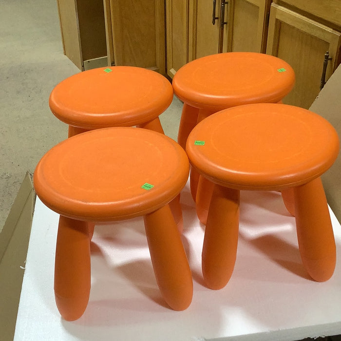 Orange Plastic Seats