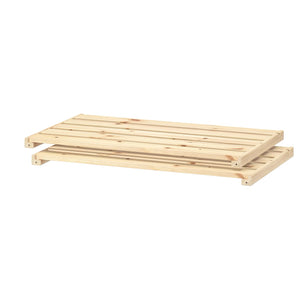 Hejne Shelf Wood 30.38” x 18.5” (2 pack)