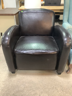 Leather Slipper Chair