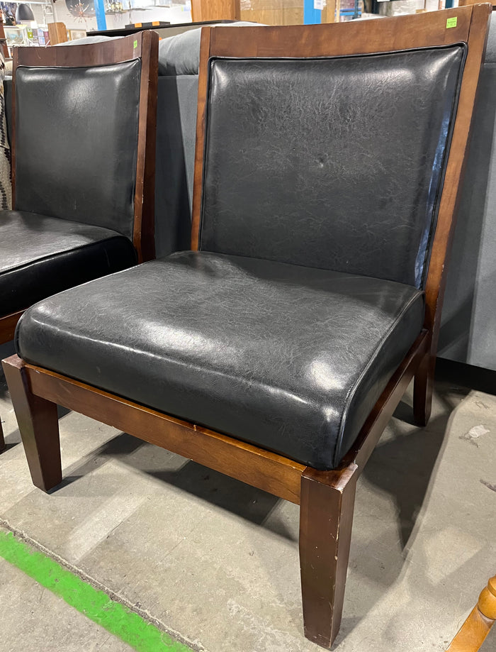 Large Faux Leather Chair