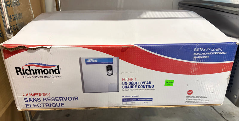 Richmond Essential RMTEX 27-kW 240V Electric Tankless Water Heater