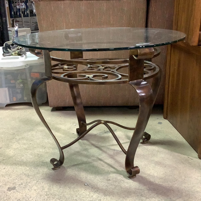 Outdoor Glass Side Table