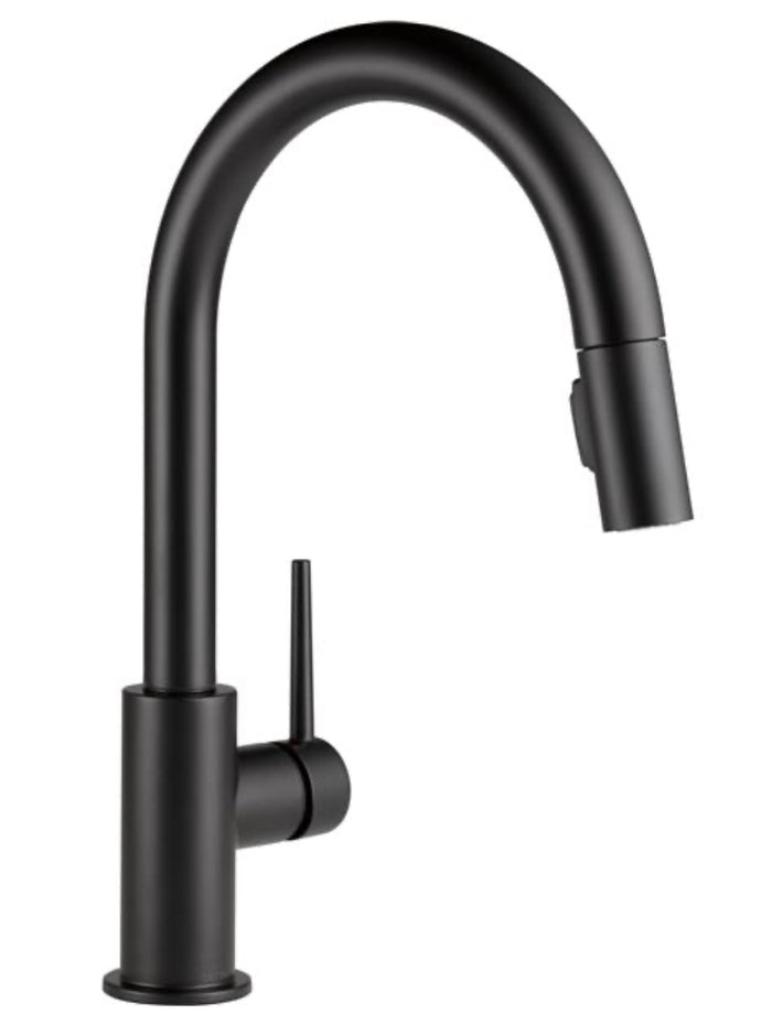 Delta Trinsic 15.69-in 1-Handle Matte Black Kitchen Faucet