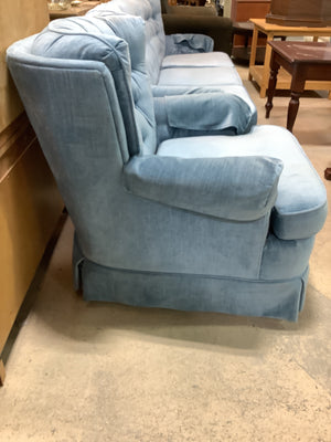 Plush Blue Tub Chair
