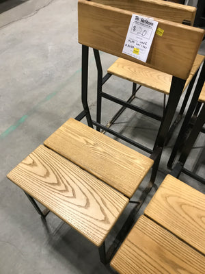 Solid Wood & Metal Barchair *Bulk*