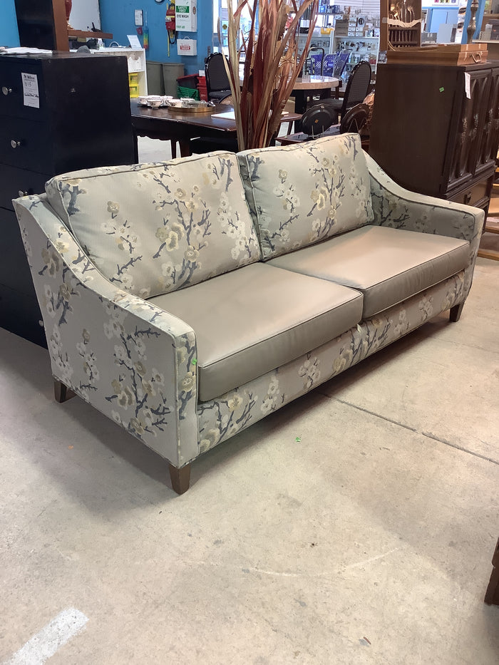 Grey Floral Sofa